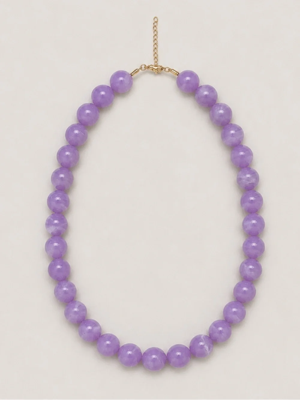 New! Colorful Purple Marbled Beaded Dopamine Necklace NWOT 5033